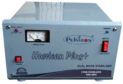 PULSTRON I-2460 2 KVA Double Phase Automatic Voltage Stabilizer (160V-460V) for Mainline(Grey)
PULSTRON I-2460 2 KVA Double Phase Automatic Voltage Stabilizer (160V-460V) for Mainline(Grey)