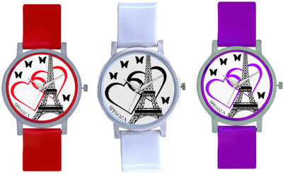 SPINOZA SPNZ-45-3 Multicolor eiffeltower and love heart beautiful butterfly combo watch for women Watch - For Girls
SPINOZA SPNZ-45-3 Multicolor eiffeltower and love heart beautiful butterfly combo watch for women Watch - For Girls