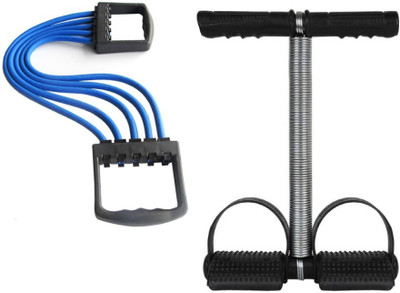 ARZ Combo of Tummy Trimmer and 5 Resistance Bands Pull Rope Training Chest Expander for Exercising and Fitness Ab Exerciser(Multicolor)
ARZ Combo of Tummy Trimmer and 5 Resistance Bands Pull Rope Training Chest Expander for Exercising and Fitness Ab Exerciser(Multicolor)
