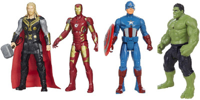 IndusBay Super Heros collection Avengers Action Figure Captain America+ Iron Man + Hulk + Thor(Blue, Red, Green, Grey)
IndusBay Super Heros collection Avengers Action Figure Captain America+ Iron Man + Hulk + Thor(Blue, Red, Green, Grey)