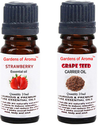 Gardens Of Aroma Strawberry Essential Oil And Grapeseed Carrier Oil(20 ml)
Gardens Of Aroma Strawberry Essential Oil And Grapeseed Carrier Oil(20 ml)