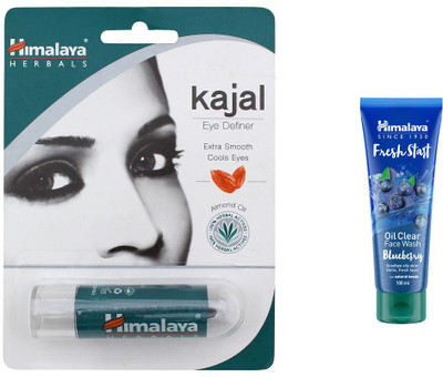 Himalaya Kajal, Fresh Start Oil Clear Blueberry Face Wash(Set of 2)
