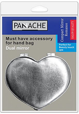 Panache Compact mirror romance bright silver ( pack of 1 )