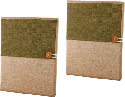 ZesTale Jute Document Folder(Set Of 2, Multicolor)