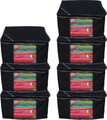 Aadhya Designer Non woven Saree cover/ Saree Bag/ Storage bag Set of 7 Pcs 8 Inches Height (Black)(Black)
Aadhya Designer Non woven Saree cover/ Saree Bag/ Storage bag Set of 7 Pcs 8 Inches Height (Black)(Black)