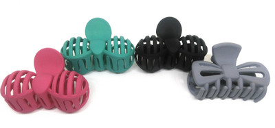 Khubsurat Hair Clutcher / Hair Claw Clip, Set of 4 Pieces, Assorted Color & Designs, Smooth Touch Feel Bun Clip, Hair Claw, Hair Clip(Multicolor)
Khubsurat Hair Clutcher / Hair Claw Clip, Set of 4 Pieces, Assorted Color & Designs, Smooth Touch Feel Bun Clip, Hair Claw, Hair Clip(Multicolor)