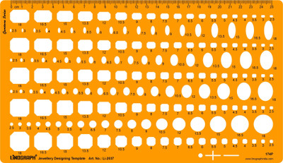 LINOGRAPH Li-2037 Jewelry Design Template(Pack of 174)
LINOGRAPH Li-2037 Jewelry Design Template(Pack of 174)