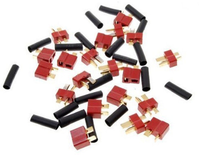 SunRobotics 10 Pairs Red Ultra T Plug Connectors Deans Style For RC LiPo Battery Male and Female + (20 Pack) Shrink Tubing(Red)
SunRobotics 10 Pairs Red Ultra T Plug Connectors Deans Style For RC LiPo Battery Male and Female + (20 Pack) Shrink Tubing(Red)