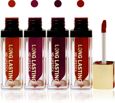 Seven cosmetics makeup HD long lasting liquid matte lip gloss lipstick fashion color set of 4(l maroon,falsa,maroon pink,red, 20 g)
Seven cosmetics makeup HD long lasting liquid matte lip gloss lipstick fashion color set of 4(l maroon,falsa,maroon pink,red, 20 g)