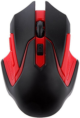 Shrih 2.4GHz 3200 DPI Wireless Mouse Optical Gaming Mouse for Computer Laptop Wireless Optical Gaming Mouse(2.4GHz Wireless, Red, Black)