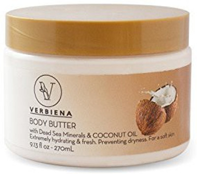 Verbiena Dead Sea Salt With Coconut Essential Oil Body Butter With Dead Sea Salt Minerals(270 ml)
Verbiena Dead Sea Salt With Coconut Essential Oil Body Butter With Dead Sea Salt Minerals(270 ml)