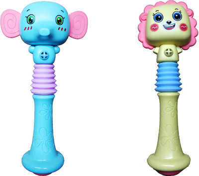 Emob Set of 2 Animal Face Squeezable Musical Baby Rattle Toy for Your Little Ones Rattle(Multicolor)
Emob Set of 2 Animal Face Squeezable Musical Baby Rattle Toy for Your Little Ones Rattle(Multicolor)
