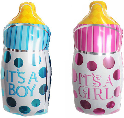 AMFIN Printed Its A Boy & Girl Foil Balloon For Baby Shower/Its A Boy & Girl Bottle Foil Balloons Balloon(Blue, Pink, Pack of 2)
AMFIN Printed Its A Boy & Girl Foil Balloon For Baby Shower/Its A Boy & Girl Bottle Foil Balloons Balloon(Blue, Pink, Pack of 2)