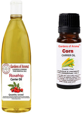 Gardens Of Aroma Rosehip Carrier Oil And Corn Essential Oil(210 ml)