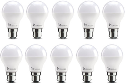 Syska 9 W Standard B22 LED Bulb(White, Pack of 10)