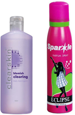 Avon Anew CLEARSKIN BLEMISH CLEARING DAILY ASTRINGENT 100ML With one sparkle perfume spray 150 ml(Set of 2)
Avon Anew CLEARSKIN BLEMISH CLEARING DAILY ASTRINGENT 100ML With one sparkle perfume spray 150 ml(Set of 2)