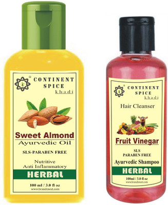 Continent Spice Hair Care Sweet Almond Oil And Fruit Vinegar Shampoo Combo(Set of 1)
Continent Spice Hair Care Sweet Almond Oil And Fruit Vinegar Shampoo Combo(Set of 1)
