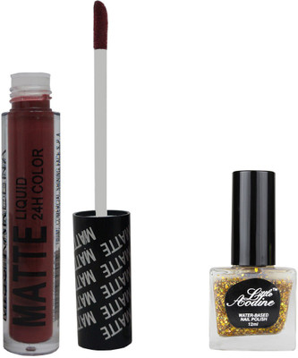 Muren 2 in 1 water based peel off nail polish and Lip Gloss chocolate Shimmer(Set of 2)
Muren 2 in 1 water based peel off nail polish and Lip Gloss chocolate Shimmer(Set of 2)