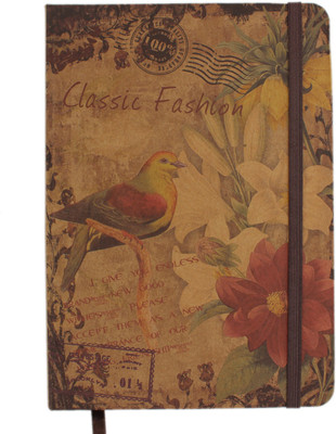 Tootpado Regular Note Book(Stylish Notebook Bird (6x8.5 Inch) - (8STA41) - Personal Diary, Brown)