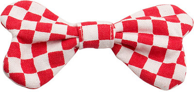 Voylla Funky Hair Accessory Cum Bow Tie Hair Pin(White, Red)