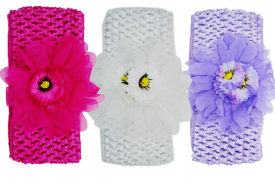FAVINO Crochet Cutwork Flower Baby Headband ( Pink, White, Purple ) 3 Pcs Set Head Band(Multicolor)
FAVINO Crochet Cutwork Flower Baby Headband ( Pink, White, Purple ) 3 Pcs Set Head Band(Multicolor)