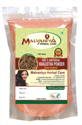 Malvaniya Herbal Care 100% Natural Manjistha Root (Rubia Cordifolia) Powder(100 g)
Malvaniya Herbal Care 100% Natural Manjistha Root (Rubia Cordifolia) Powder(100 g)