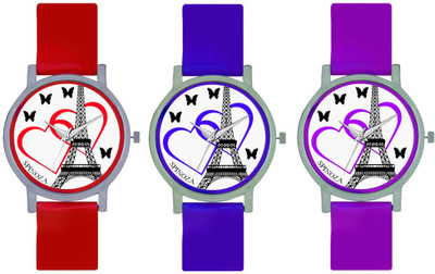 SPINOZA SP-45 Multicolor combo beautiful eiffel tower with love hearts and butterfly watch for women Watch - For Girls
SPINOZA SP-45 Multicolor combo beautiful eiffel tower with love hearts and butterfly watch for women Watch - For Girls