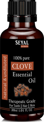 Seyal Naturals 100% Pure Clove Essential Oil Therapeutic Grade, for Teeth, Hair, Skin(30 ml)
Seyal Naturals 100% Pure Clove Essential Oil Therapeutic Grade, for Teeth, Hair, Skin(30 ml)