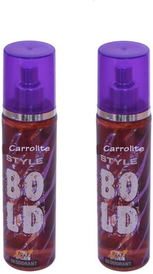 Carrolite Set of 2 Style Bold Deodorant Body Spray for Men & Women (Deodorant-20) Body Spray - For Men & Women(280 ml, Pack of 2)
Carrolite Set of 2 Style Bold Deodorant Body Spray for Men & Women (Deodorant-20) Body Spray - For Men & Women(280 ml, Pack of 2)