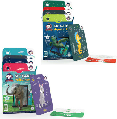 RedChimpz Wild Animals + Aquatic Life | Summer Vacations Learning Kit | AR/VR Based Educational Toys for Kids | Age 3-10 Years | Gift Box of 2(Multicolor)
RedChimpz Wild Animals + Aquatic Life | Summer Vacations Learning Kit | AR/VR Based Educational Toys for Kids | Age 3-10 Years | Gift Box of 2(Multicolor)