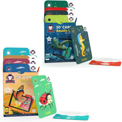 RedChimpz Aquatic Life + Insects | Age 3-10 Years | Ideal Return Gift for Boys & Girls | Augmented and Virtual Reality Based Learning Toy | Combo Offer of 2(Multicolor)
RedChimpz Aquatic Life + Insects | Age 3-10 Years | Ideal Return Gift for Boys & Girls | Augmented and Virtual Reality Based Learning Toy | Combo Offer of 2(Multicolor)