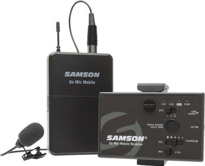 Samson Go Mic Mobile® Professional Lavalier Wireless System Wireless System(Black)
Samson Go Mic Mobile® Professional Lavalier Wireless System Wireless System(Black)
