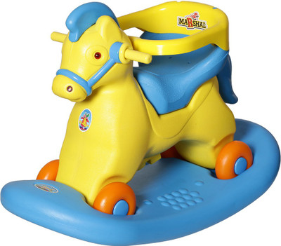 Dash Super 2 in 1 Horse Rocker ‘n’ Ride on (Blue)(Blue)