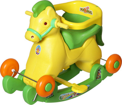 Dash Supreme 2 in 1 Green Horse Rocker Cum Ride On (Green)(Green)