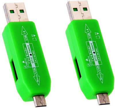 Etake (Pack OF 2) Green OTG SMART CARD READER AND 2.0 HUB CONNECTION KIT Card Reader USB Adapter(Green)
Etake (Pack OF 2) Green OTG SMART CARD READER AND 2.0 HUB CONNECTION KIT Card Reader USB Adapter(Green)