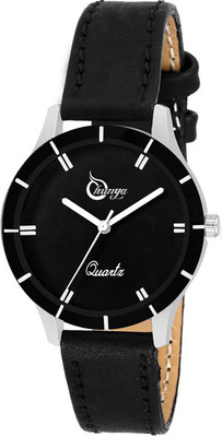 Shunya 605-Black Analog Watch - For Girls Watch - For Women