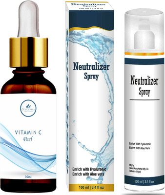 Cosderma Vitamin C Peel with Glycolic Acid Skin Brightening Fairness Anti-pigmentation Product with Neutralizer Spray Remove Tan Open pore(130 ml)
Cosderma Vitamin C Peel with Glycolic Acid Skin Brightening Fairness Anti-pigmentation Product with Neutralizer Spray Remove Tan Open pore(130 ml)
