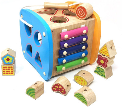 Emob Wooden Multifunctional Shapes Sorter Early Development Activity Toys for Toddlers(Multicolor)
Emob Wooden Multifunctional Shapes Sorter Early Development Activity Toys for Toddlers(Multicolor)