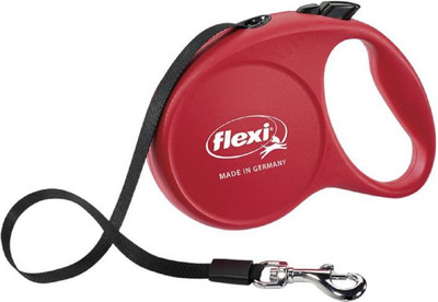 flexi Fun L 16feet/50kg Retracable 1 cm Dog Strap Leash(Red)