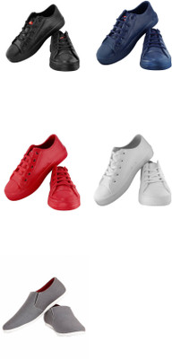 Zapatoz Combo Pack of 5 Casual Tennis Shoes for Men & Boy's Casuals For Men(Multicolor, Black
Zapatoz Combo Pack of 5 Casual Tennis Shoes for Men & Boy's Casuals For Men(Multicolor, Black