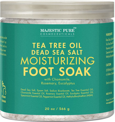 Majestic Pure Tea Tree Oil Foot Soak with Epsom Salt, Soothes Tired Aching Feet, Fights Toenail Fungus(566 g)
Majestic Pure Tea Tree Oil Foot Soak with Epsom Salt, Soothes Tired Aching Feet, Fights Toenail Fungus(566 g)
