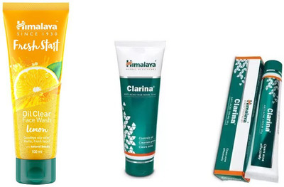 Himalaya fresh start oil clear lemon face wash, clarina anti acne face mask, clarina anti acne cream(Set of 3)
Himalaya fresh start oil clear lemon face wash, clarina anti acne face mask, clarina anti acne cream(Set of 3)