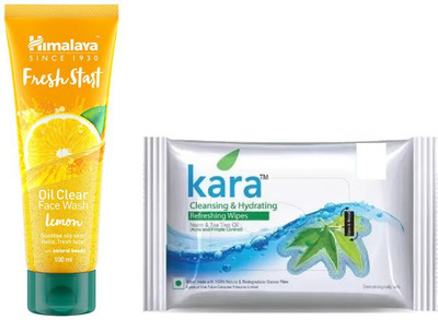 Himalaya oil clear lemon face wash, cleansing and hydrating refreshing wipes(Set of 2)
Himalaya oil clear lemon face wash, cleansing and hydrating refreshing wipes(Set of 2)