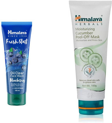 Himalaya Fresh Start Oil Clear Blueberry Face Wash, Moisturizing Cucumber Peel Off Mask(Set of 2)
Himalaya Fresh Start Oil Clear Blueberry Face Wash, Moisturizing Cucumber Peel Off Mask(Set of 2)