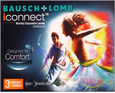 Bausch & Lomb -4.50 Monthly Contact Lens(-4.50, transparent, Pack of 3)