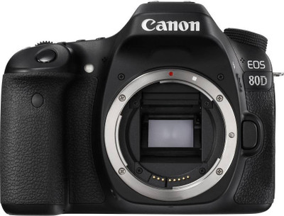 Canon EOS 80D(W) DSLR Camera (Body Only) (16 GB SD Card)(Black)