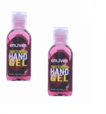Enliven Sweet Cherry hand Gel(100 ml, Bottle, Pack of 2)