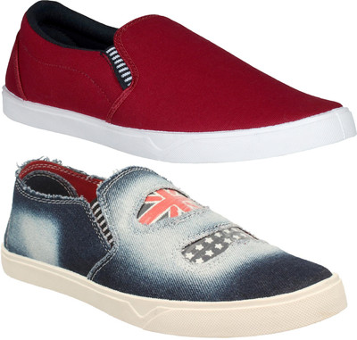 Pexlo Combo pack of 2 Men's Casual Shoes (Loafers and Moccasins Shoes) Loafers For Men(Blue, Maroon
Pexlo Combo pack of 2 Men's Casual Shoes (Loafers and Moccasins Shoes) Loafers For Men(Blue, Maroon
