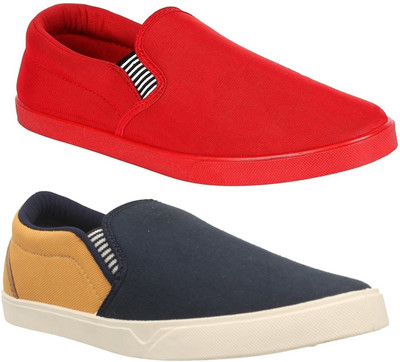 Pexlo Combo pack of 2 Men's Casual Shoes (Loafers and Moccasins Shoes) Casuals For Men(Multicolor, Red & navy & yellow
Pexlo Combo pack of 2 Men's Casual Shoes (Loafers and Moccasins Shoes) Casuals For Men(Multicolor, Red & navy & yellow