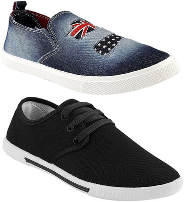 Pexlo Combo pack of 2 Men's Casual Shoes (Loafers and Sneakers Shoes) Sneakers For Men(Multicolor, Black & blue
Pexlo Combo pack of 2 Men's Casual Shoes (Loafers and Sneakers Shoes) Sneakers For Men(Multicolor, Black & blue